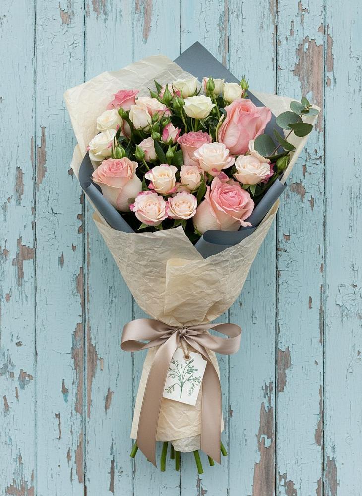 Букет цветов из: Розы в Советском