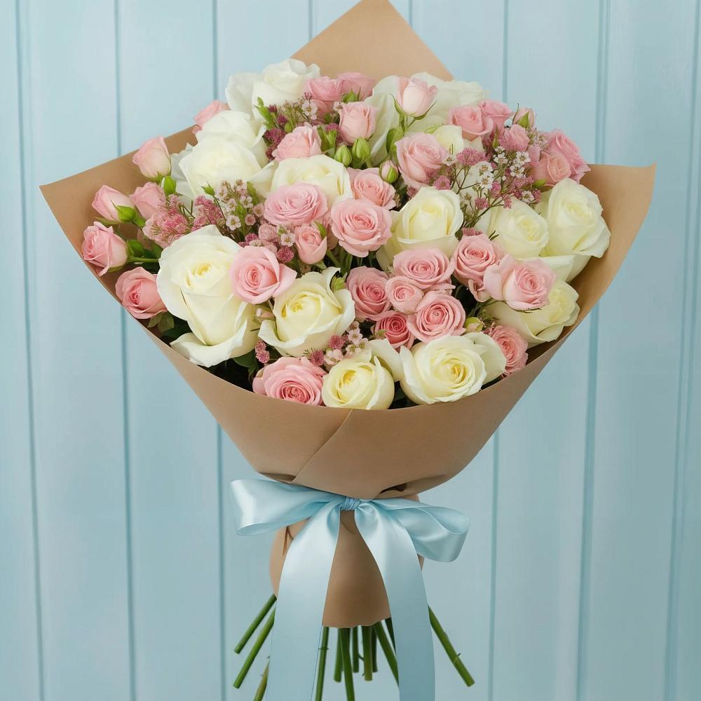 Букет цветов из: Розы в Советском