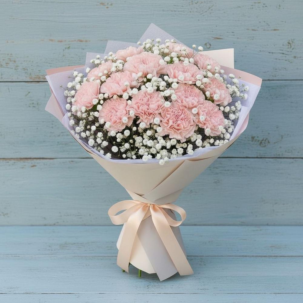 Букет цветов из: Гвоздики в Советском