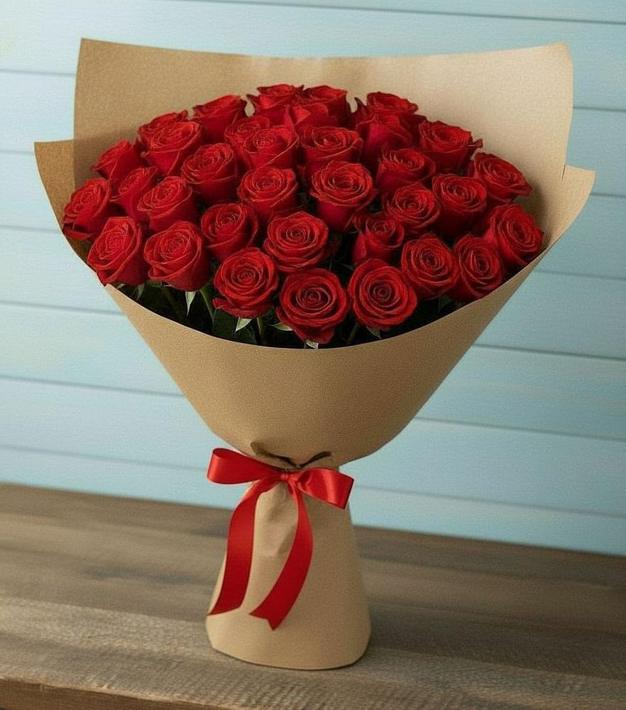 Букет Красные розы Милано в Советском