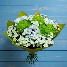 Букет цветов из:  Хризантемы #REPLACE_PRED# Советском