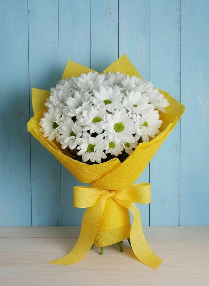 Букет цветов из: Хризантемы в Советском