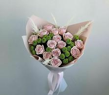 Букет цветов из:  Розы и Хризантемы в Советском