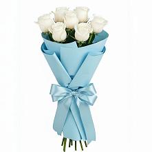 Букет 7 белых роз Проуд в Советском