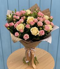 Букет цветов из:  Розы в Советском