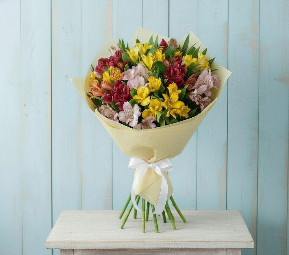 Букет цветов из: Альстромерии в Советском